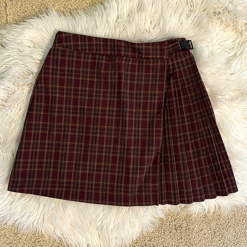 Mini plaid skirt